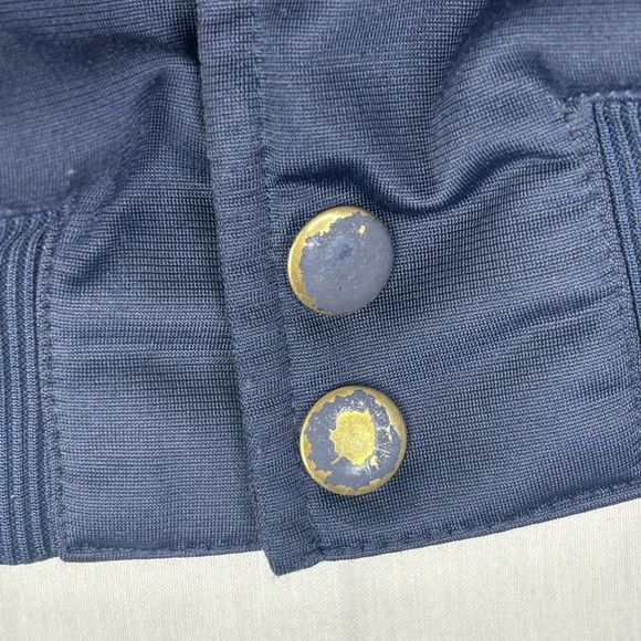 Converse Jacket Boys 7 Heritage Snap Front‎ Warmup Bomber Navy 968017 695 - Picture 4 of 11